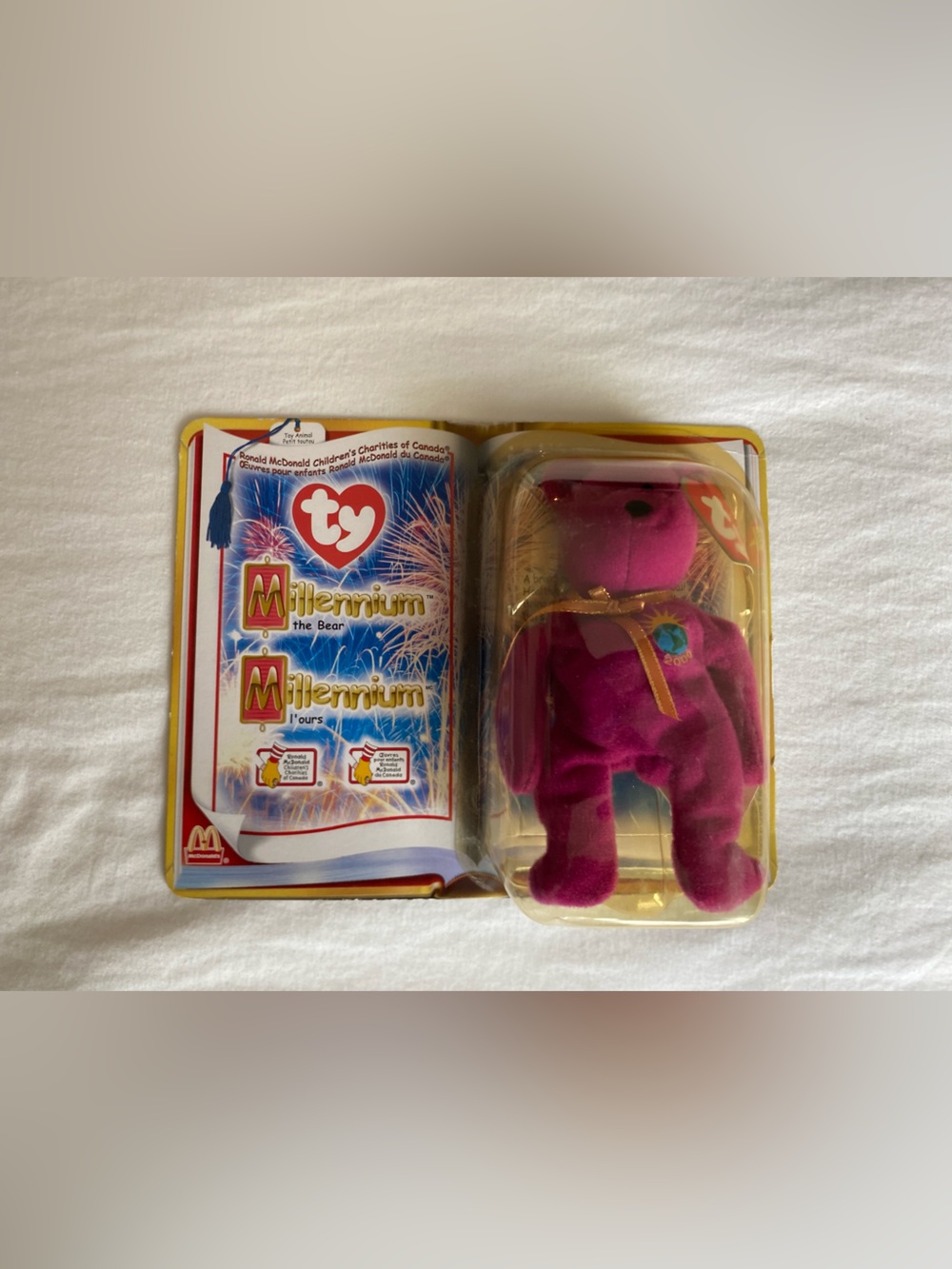 Ty McDonald’s Beanie Baby Millennium the Bear 2000